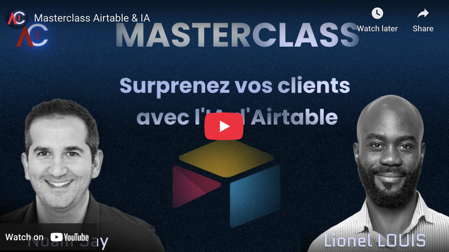 Webinaire Airtable et IA du 27 Novembre 2025